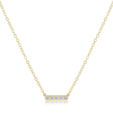 14kt Necklace Gold and 5 Diamond Significance Bar - enewton - Gaines Jewelers