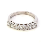 14kt white gold LAB diamond 0.74ctw anniversary band - Gaines Jewelers