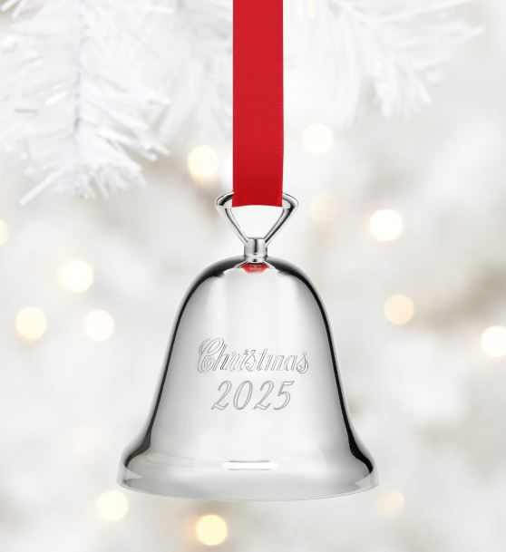2025 Annual Christmas Bell Silverplate Ornament - Reed & Barton - Gaines Jewelers