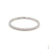 3.685ctw natural diamond flex multi row bracelet 14kt wg - Gaines Jewelers