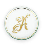 6" Mini Plate "A" - Annieglass - Gaines Jewelers