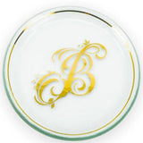 6" Mini Plate "B" - Annieglass - Gaines Jewelers