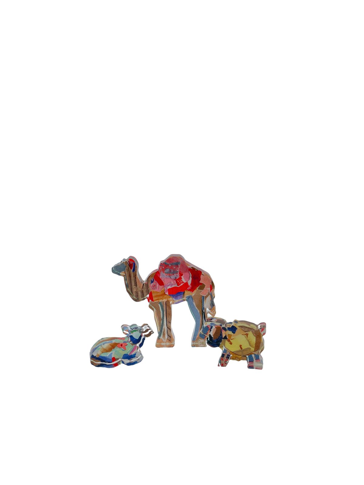 Acrylic Nativity Set Animal Add - Ons - Large - Set of 3 - Lauren Dunn - Gaines Jewelers