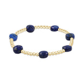 Admire Gold 3mm Bead Bracelet - Lapis - Enewton - Gaines Jewelers