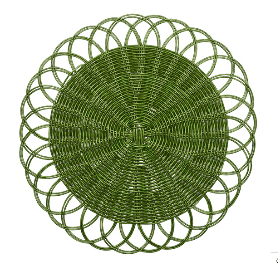 Alfresco Placemats - Green - Kim Seybert - Gaines Jewelers