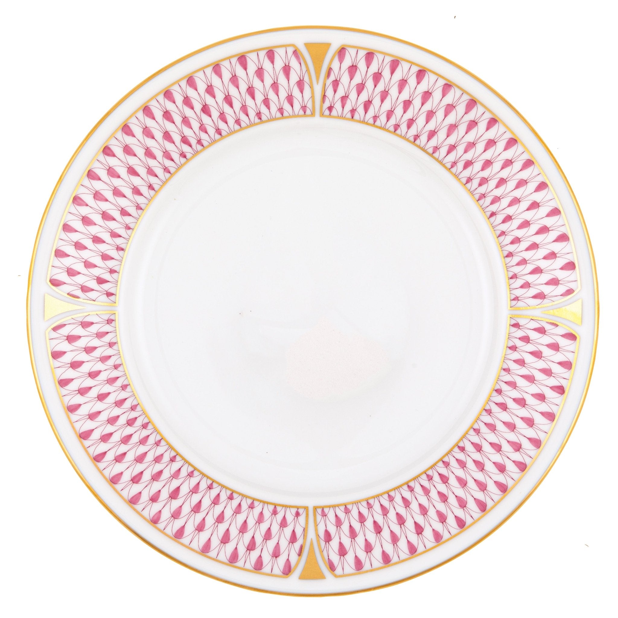 Art Deco Raspberry Dessert Plate - Herend - Gaines Jewelers