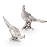 Assorted Antique Silver Resin Pheasants - K&K Interiors - Gaines Jewelers