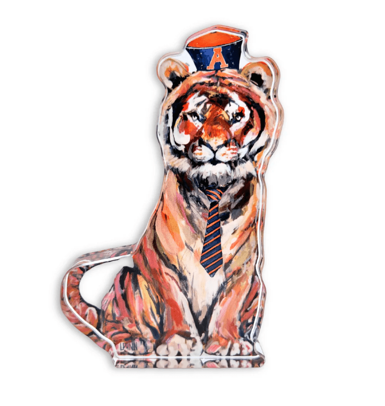 Auburn Tiger Acrylic - Lauren Dunn - Gaines Jewelers