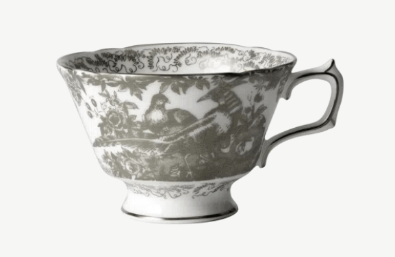 * Aves Platinum Tea Cup - Royal Crown Derby - Gaines Jewelers