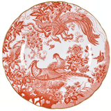 * Aves Red Salad Plate - Royal Crown Derby - Gaines Jewelers