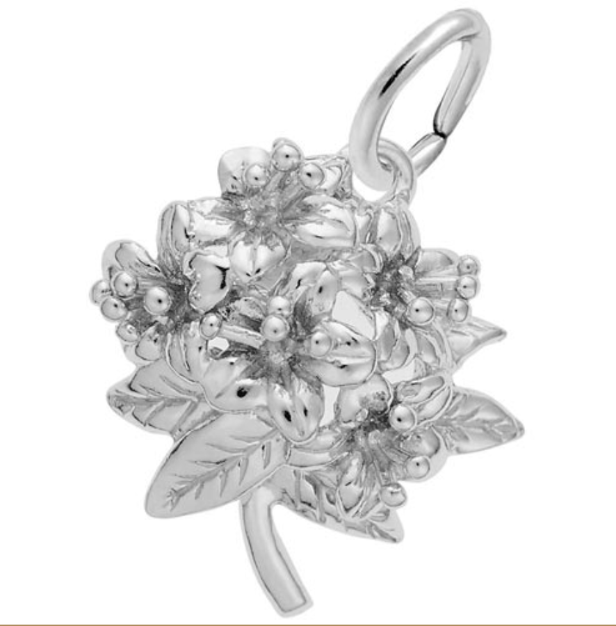 Azalea Flower Sterling Sliver - Rembrandt Charms - Gaines Jewelers