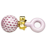 BABY RATTLE - RASPBERRY - Gaines Jewelers