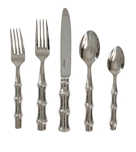 Bamboo 5pc Place Setting - Polished - Gaines Jewelers
