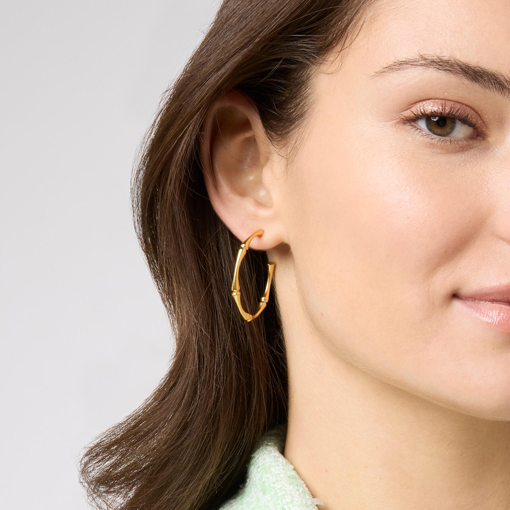 Bamboo Hoop Earring - Medium - Julie Vos - Gaines Jewelers