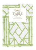 Bamboo Screen Moss Green - Ppr Linen Print Airlaid Tablecover 5.2'X8.2' - Caspari - Gaines Jewelers