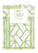 Bamboo Screen Moss Green - Ppr Linen Print Airlaid Tablecover 5.2'X8.2' - Caspari - Gaines Jewelers