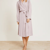 Barefoot Dreams Washed Satin Notch Collar Robe - Faded Rose - Gaines Jewelers