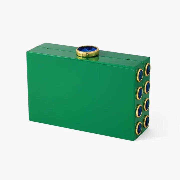 Basel Clutch - Peacock - Brackish - Gaines Jewelers