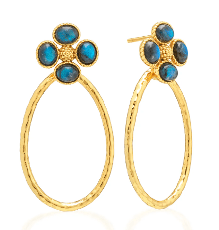 Berry Clover Teardrop Earrings - Blue Labradorite - Capucine De Wulf - Gaines Jewelers