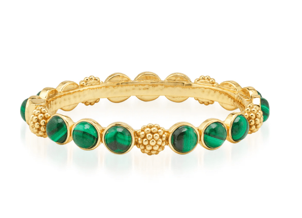 Berry Gem Hinged Bangle - Malachite - Capucine De Wulf - Gaines Jewelers