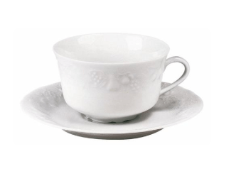 Blanc de Blanc Tea Saucer - Philippe Deshoulieres - Gaines Jewelers