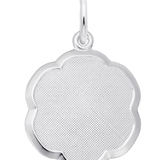 Blank Scalloped Charm - Sterling Silver - Rembrandt Charms - Gaines Jewelers