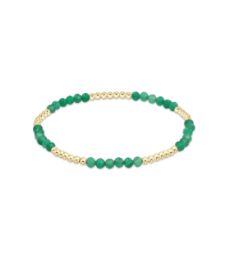 Blissful Pattern 2.5mm Bead Bracelet - Green Onyx - Enewton - Gaines Jewelers