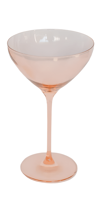 Blush Pink Martini Glass - Estelle Colored Glass - Gaines Jewelers