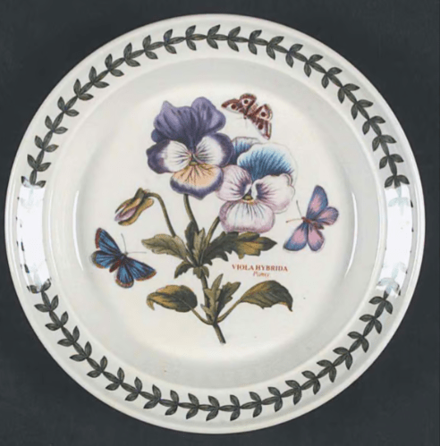 * Botanic Garden Bread & Butter Plate - Pansy - Portmeirion - Gaines Jewelers