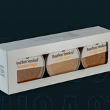 Bourbon Smoked Sugars Trio - Orange, Vanilla, Cinamon - Bourbon Barrel Foods - Gaines Jewelers