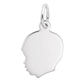 Boys Head Charm - Sterling Silver - Rembrandt Charms - Gaines Jewelers