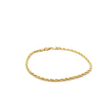 Bracelet rope 2.5mm 7" 10kt yellow gold - Gaines Jewelers