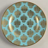 * Bristol Belle Turquoise Salad Plate - Royal Crown Derby - Gaines Jewelers