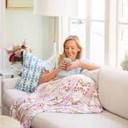Brooks Avenue Pink Fleece Blanket - Laura Park - Gaines Jewelers