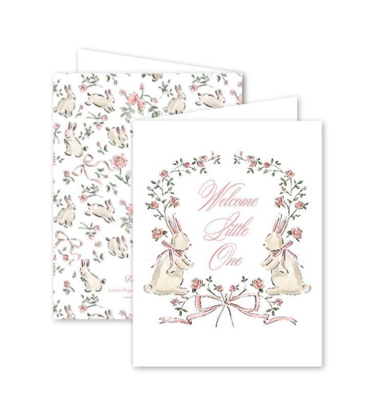 Bunnies Baby Card - Dogwood Hill - Gaines Jewelers