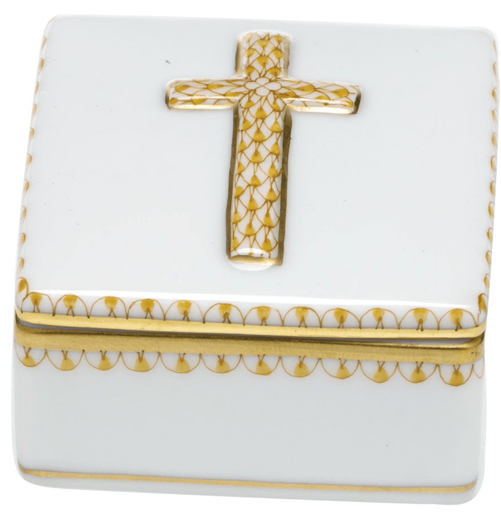 Butterscotch Prayer Box - Herend - Gaines Jewelers