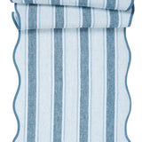 Cabana Stripe 18" x 90" Table Runner - Ocean - Juliska - Gaines Jewelers