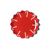 Candy Cane Scallop Dinner Plate - Coton Colors - Gaines Jewelers