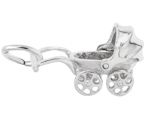 Canopy Baby Carriage Charm - Rembrandt Charms - Gaines Jewelers