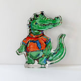 Chelsea McShane Art - "Gator" acrylic : Large Shelfie - Gaines Jewelers