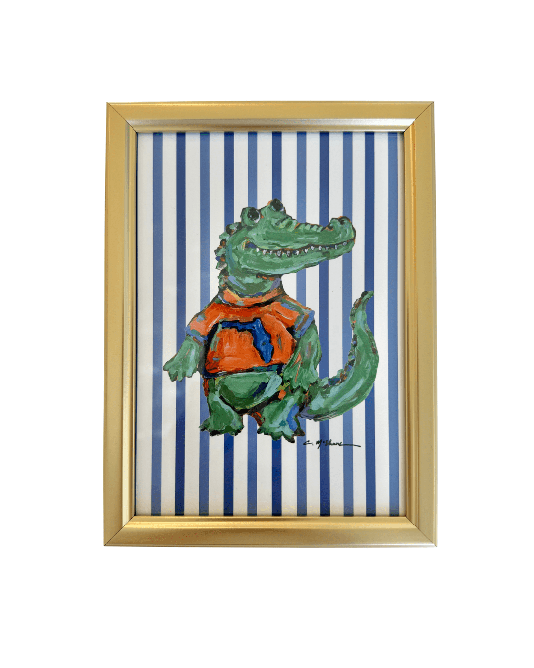 Chelsea McShane Art - "Gator" Framable Card: Pack of 10 - Gaines Jewelers