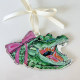 Chelsea McShane Art - Gator Girl Ornament WHOLESALE - Gaines Jewelers