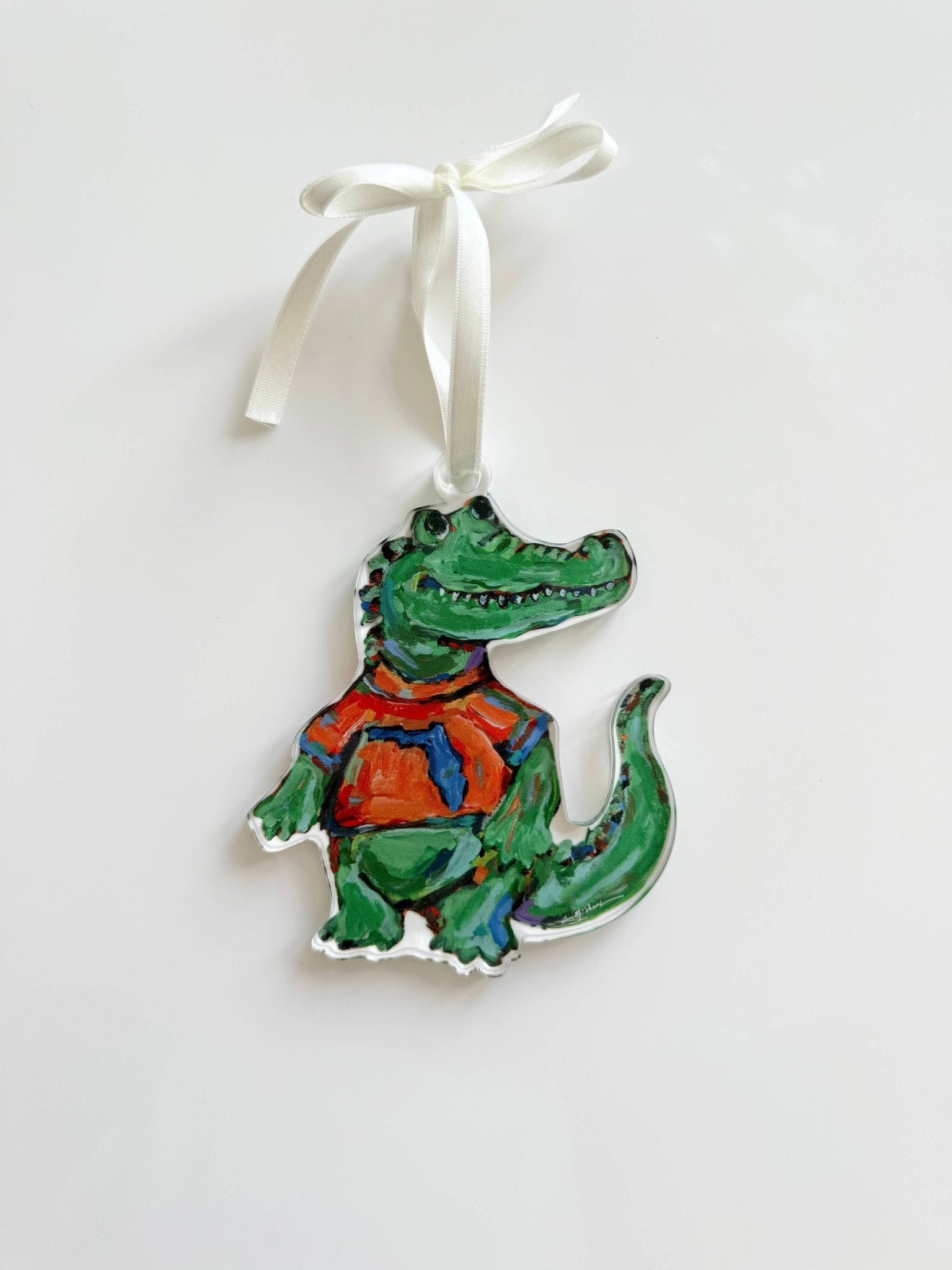 Chelsea McShane Art - "Gator" ornament - Gaines Jewelers