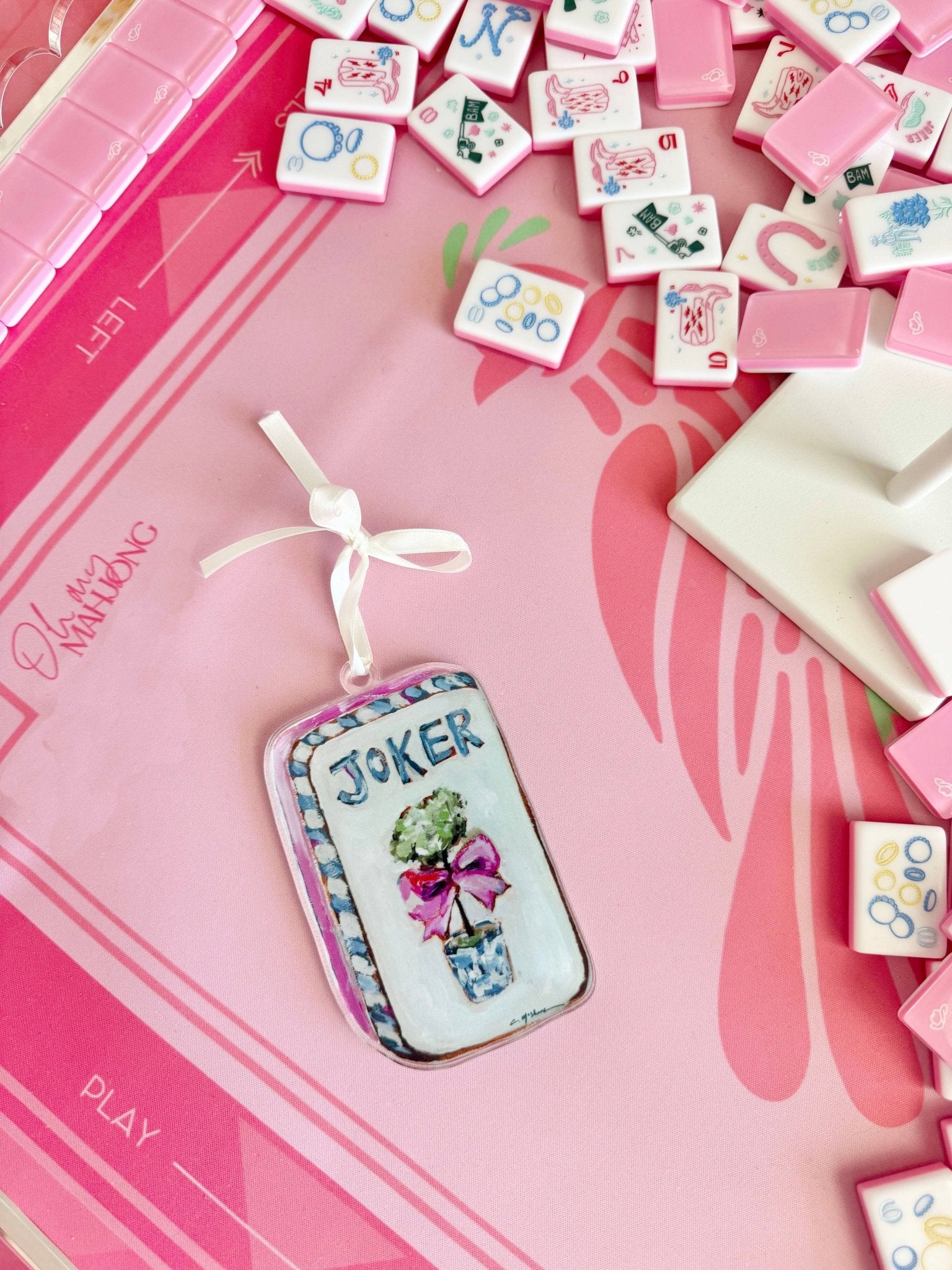 Chelsea McShane Art - "Mahjong Chic" ornament - Gaines Jewelers
