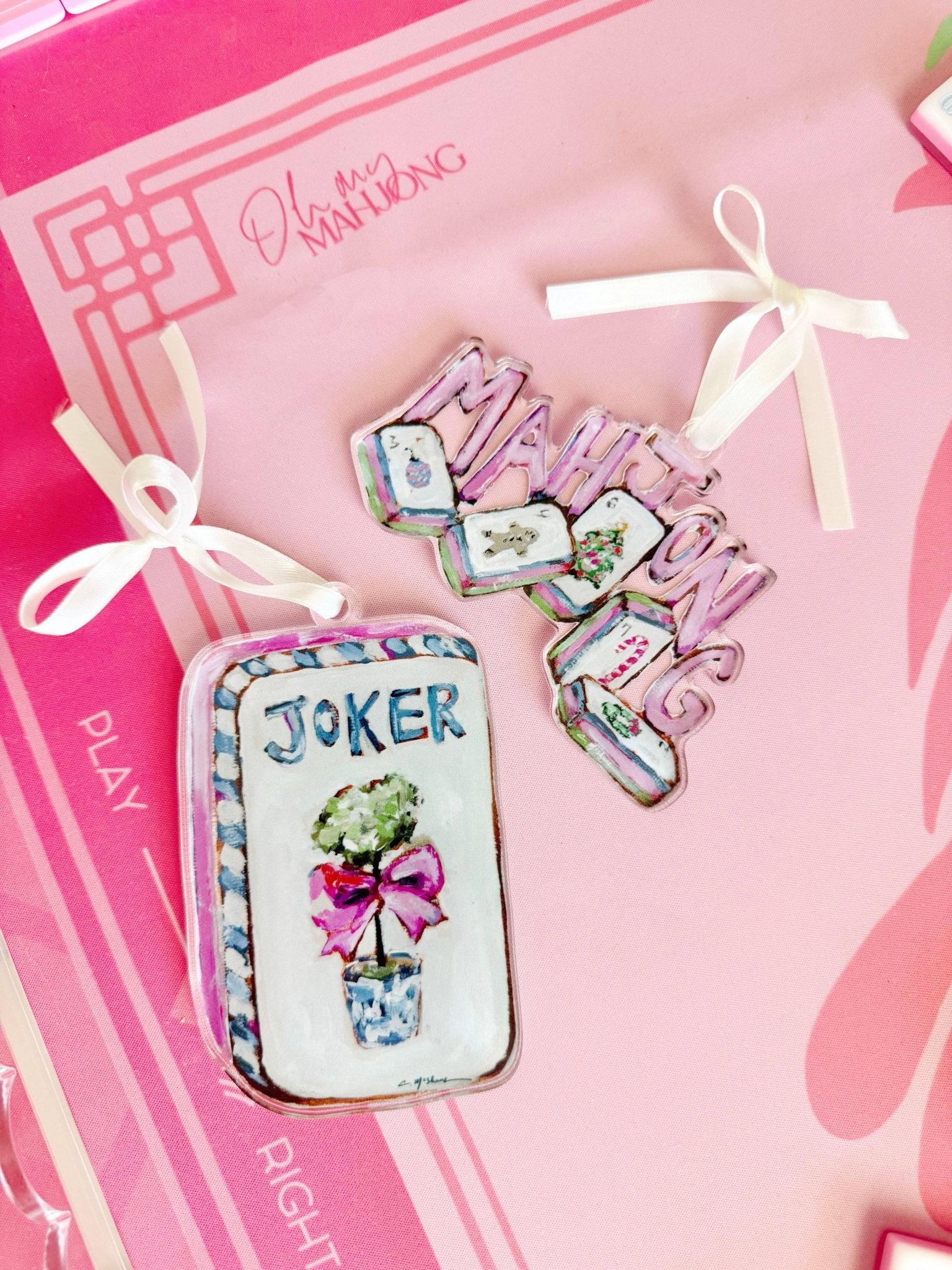 Chelsea McShane Art - "Mahjong Chic" ornament - Gaines Jewelers
