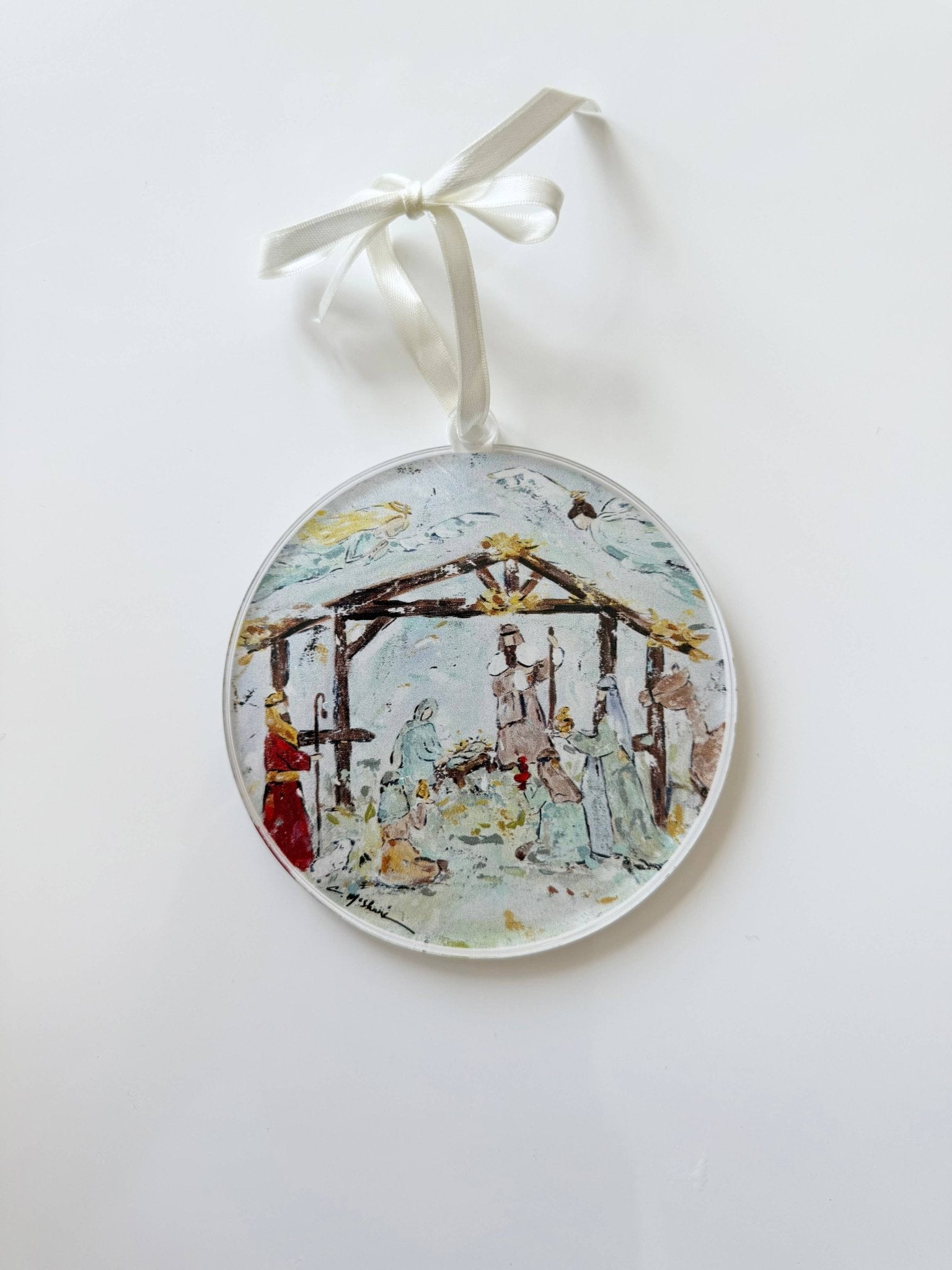 Chelsea McShane Art - "Nativity" ornament - Gaines Jewelers