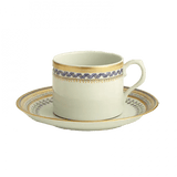 Chinoise Blue Can Teacup and Saucer - Mottahedeh - Gaines Jewelers