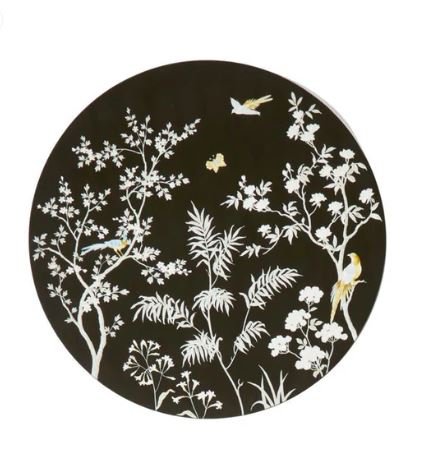 Chinoiserie Lacquered Placemats Black - Addison Ross - Gaines Jewelers