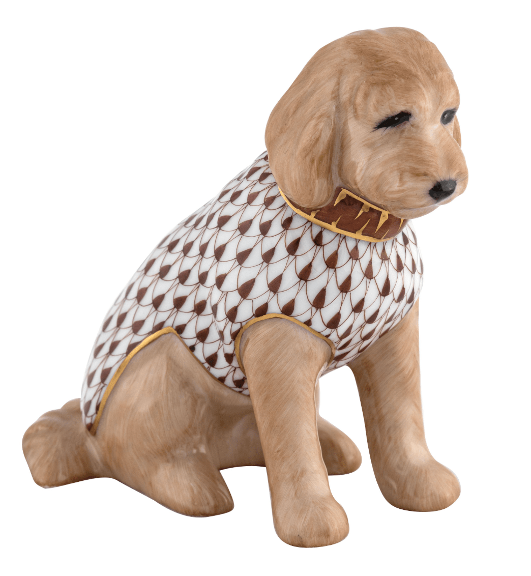 Chocolate Labadoodle - Herend - Gaines Jewelers