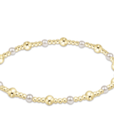 Classic Gold Sincerity Pattern 4mm Bead Bracelet - Enewton - Gaines Jewelers
